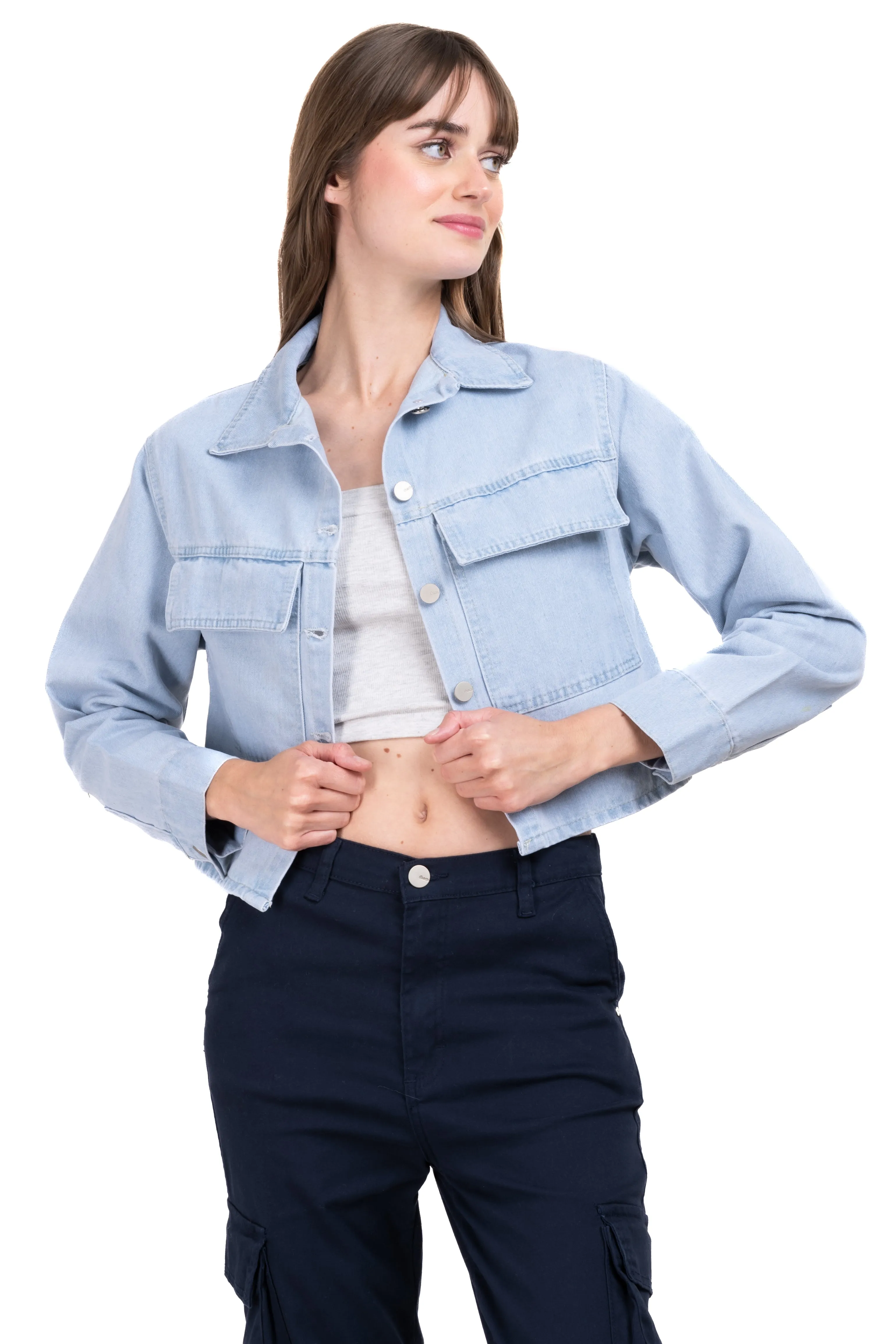 Chamarra denim oversize bolsillos sold by Shasa product image thumbnail 2