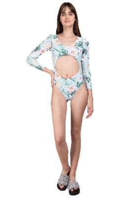 Traje de baño manga larga cut out sold by Shasa