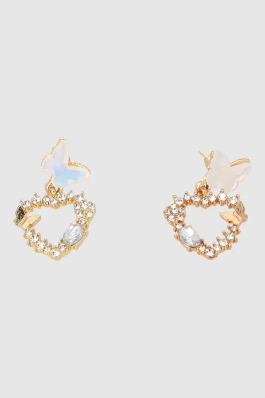 ARETES MARIPOSA CORAZON sold by Shasa