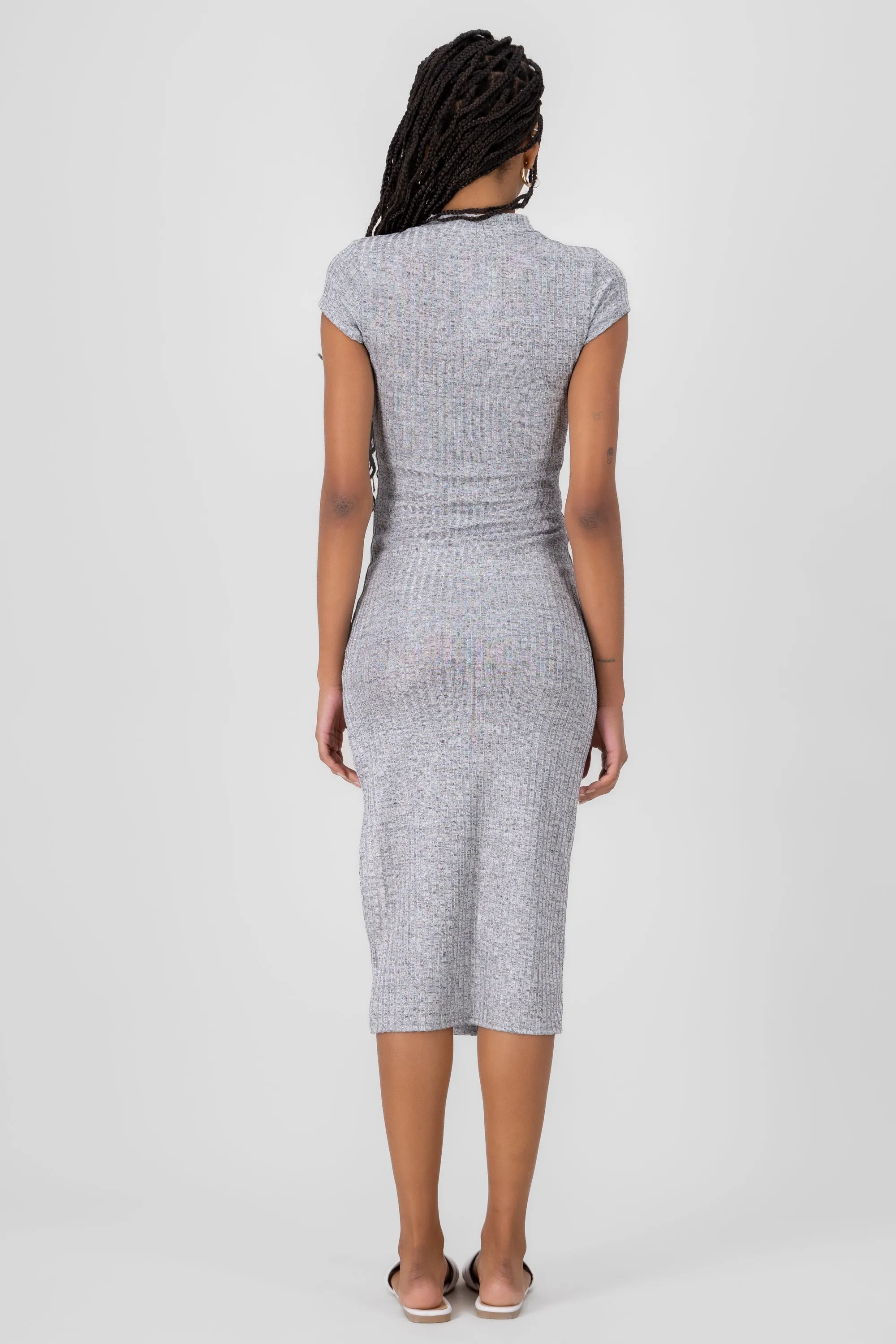 Vestido de manga corta de rib con brillo sold by Shasa product image thumbnail 4