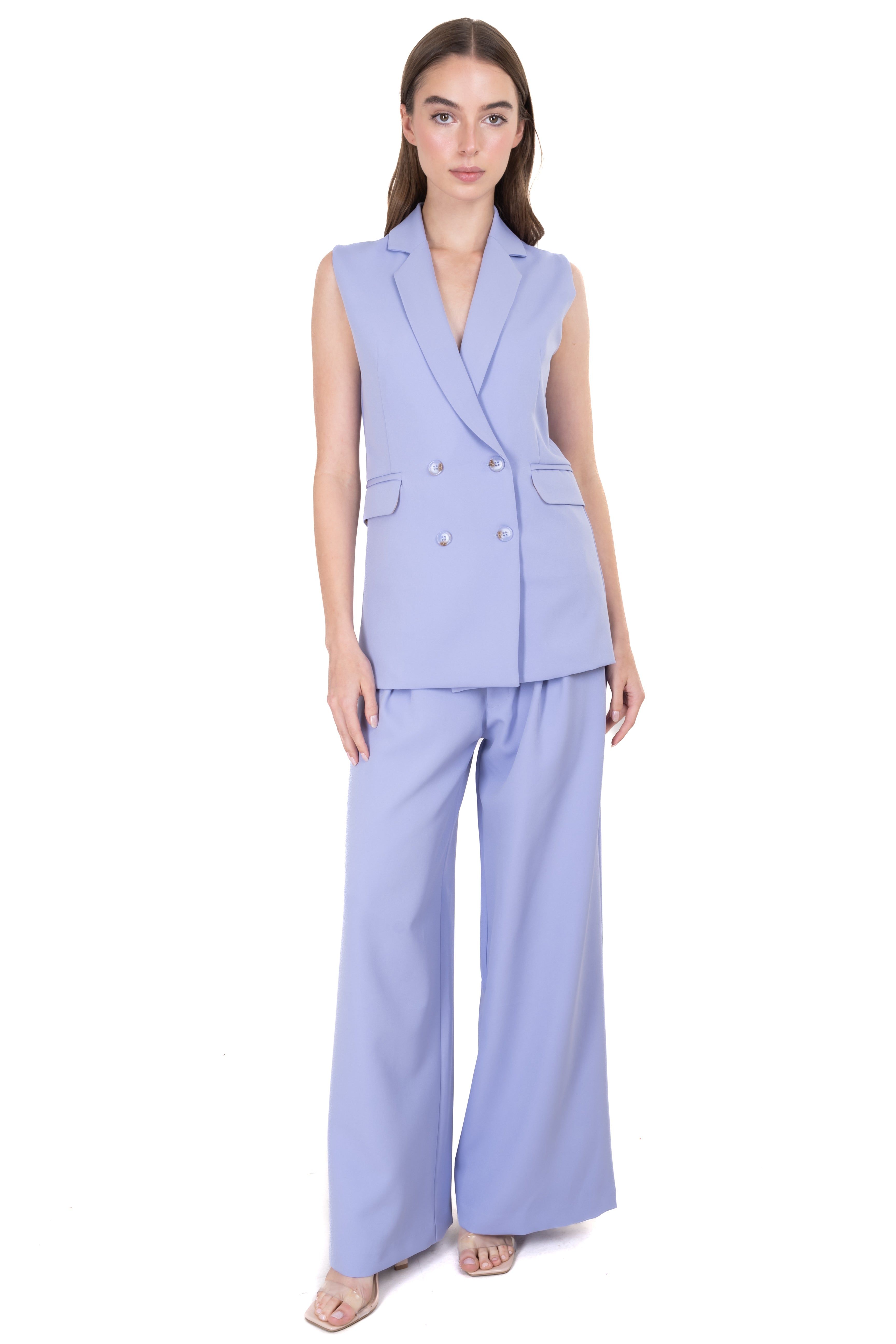 Pantalón recto pinza plisada sold by Shasa product image thumbnail 2