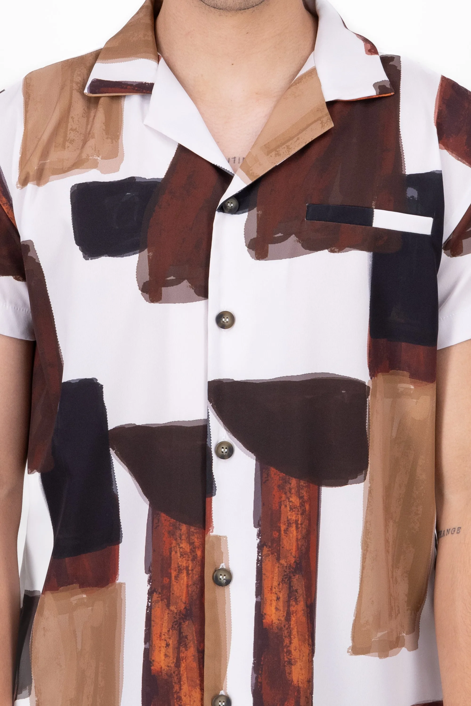 Camisa Resort Manga Corta Brushes sold by Shasa product image thumbnail 5