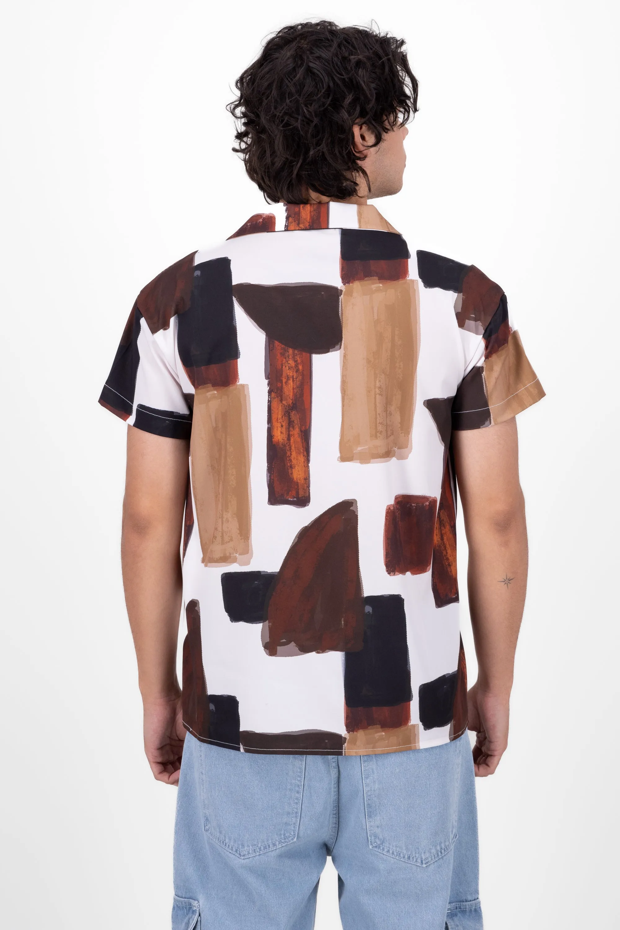 Camisa Resort Manga Corta Brushes sold by Shasa product image thumbnail 4