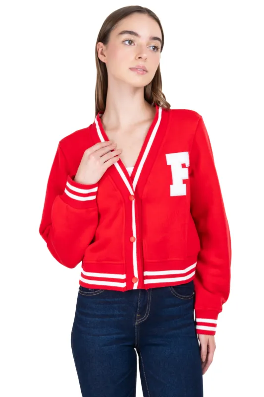 Cárdigan varsity bicolor sold by Shasa