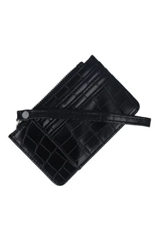Tarjetero monedero croco sold by Shasa