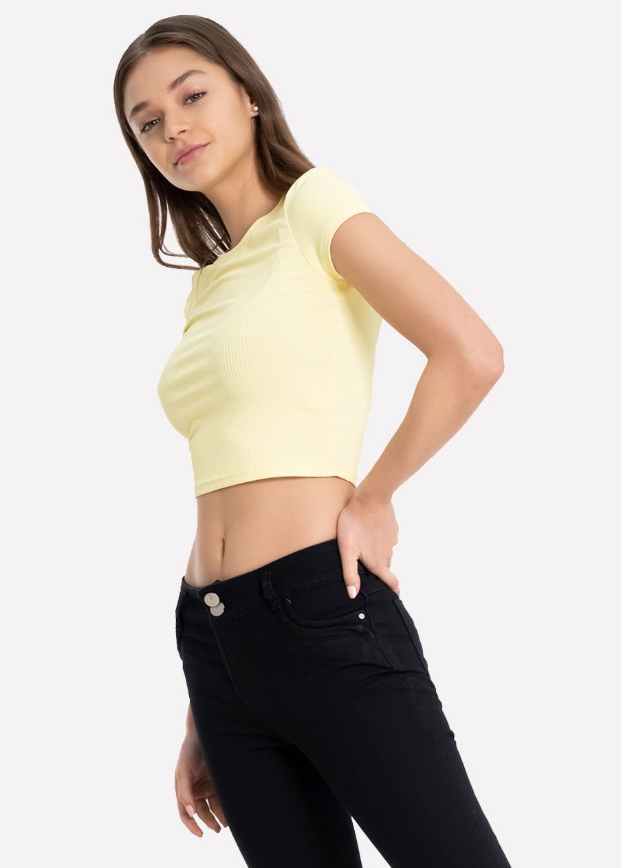 Top manga corta acanalado sold by Shasa