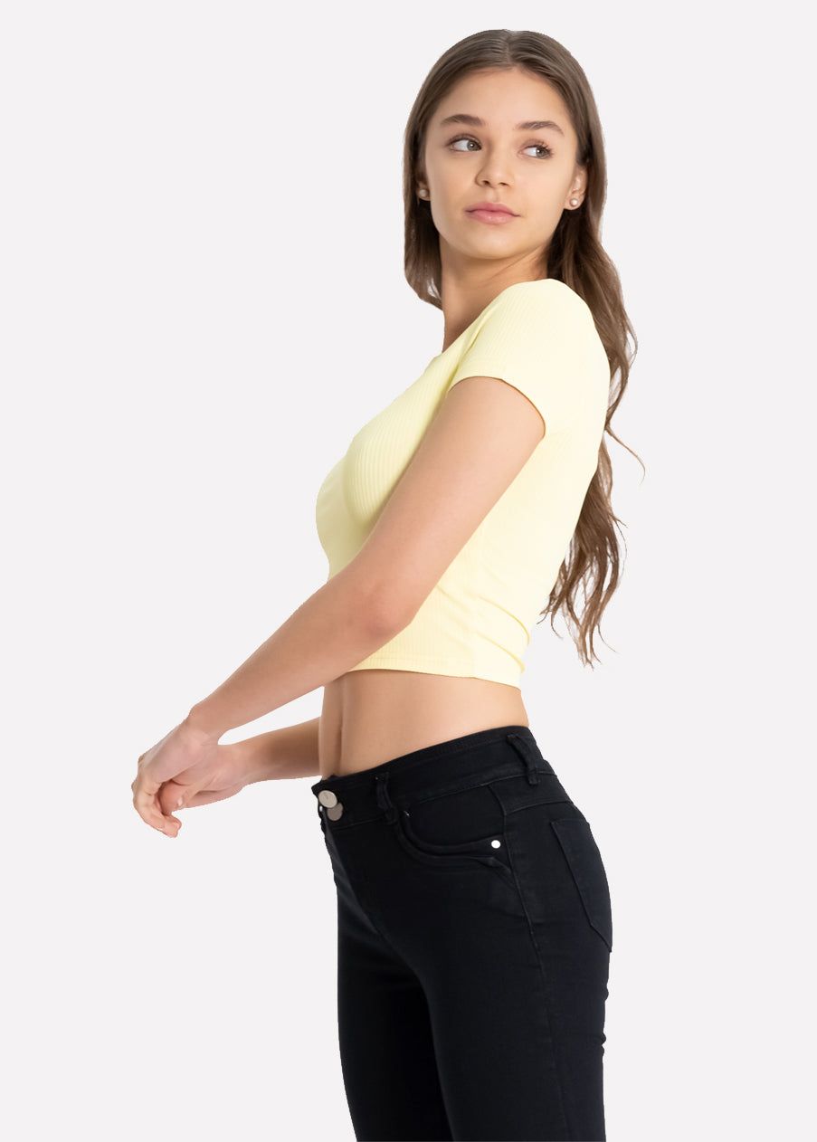 Top manga corta acanalado sold by Shasa product image thumbnail 3