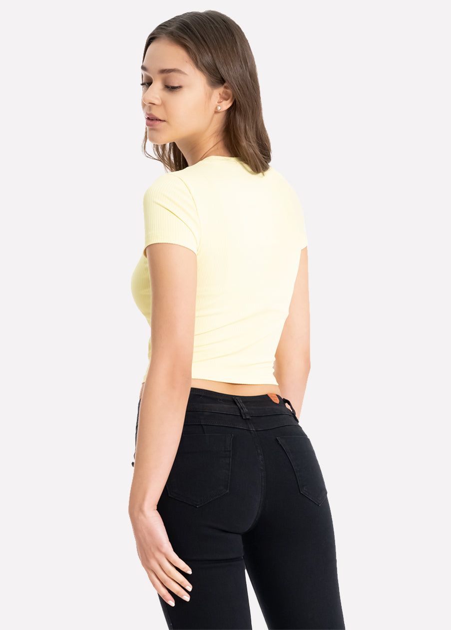 Top manga corta acanalado sold by Shasa product image thumbnail 4