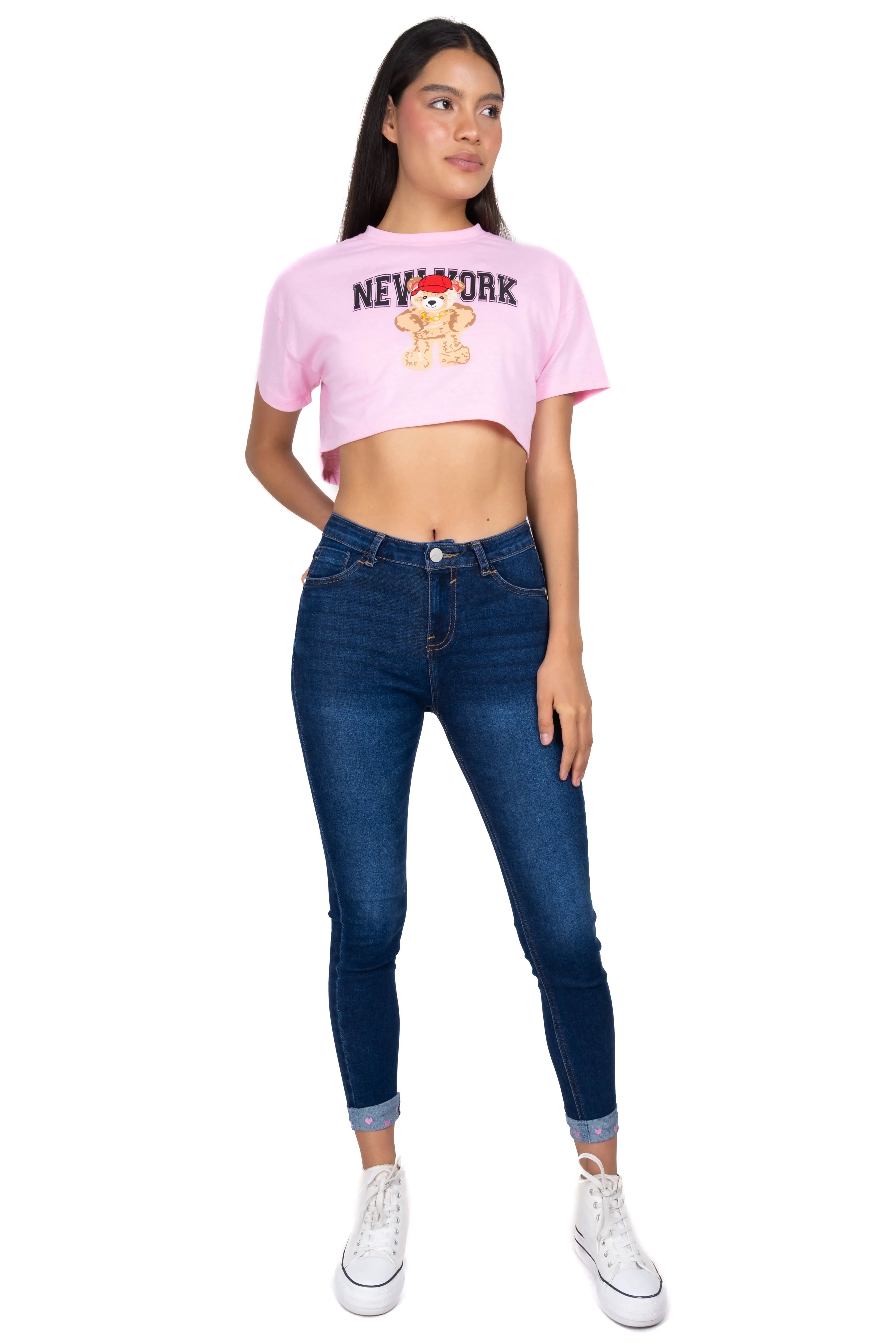 Jeans skinny dobladillo bordado sold by Shasa product image thumbnail 2