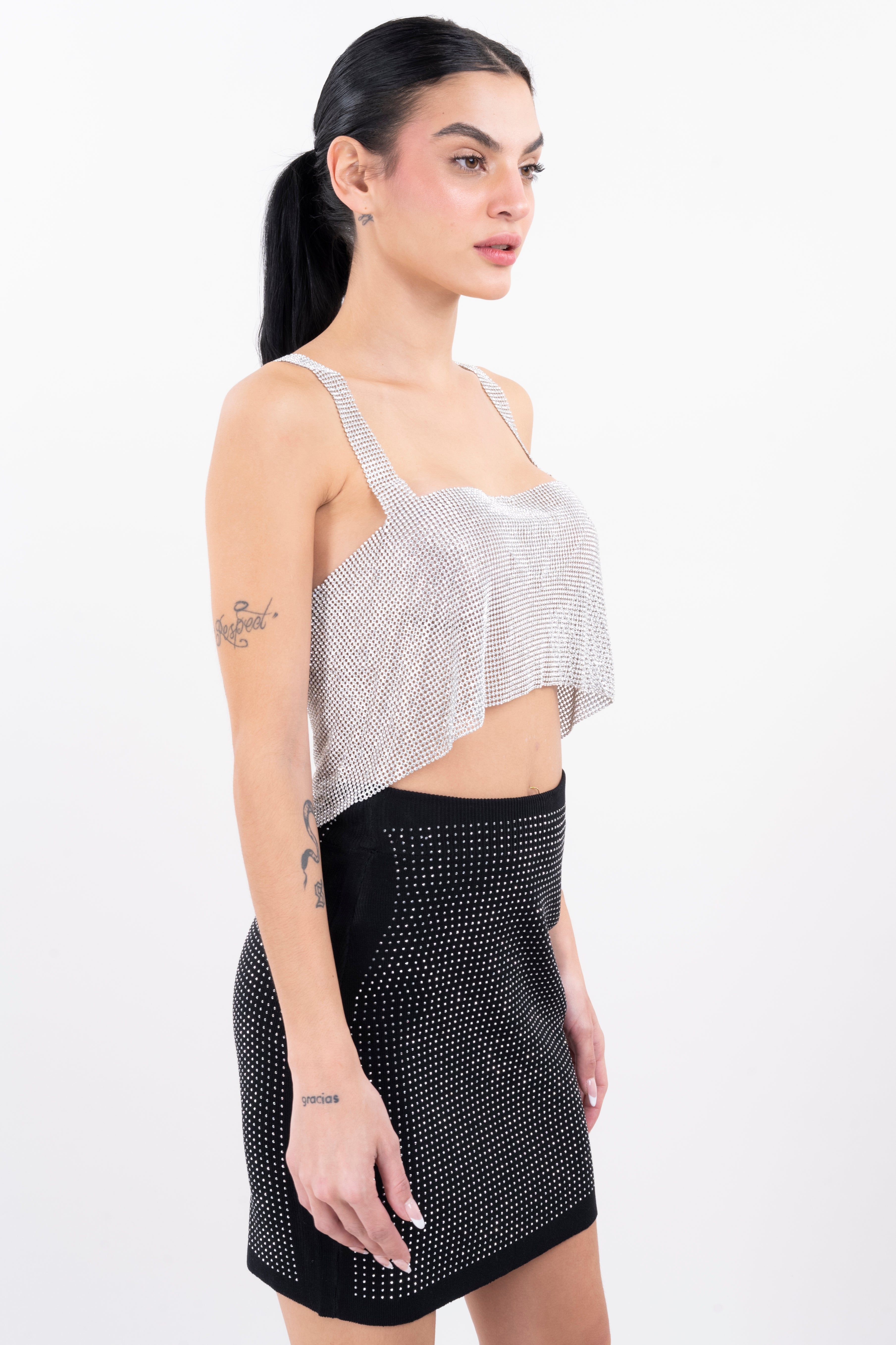 Top Crop Espalda Descubierta Brillos sold by Shasa product image thumbnail 3