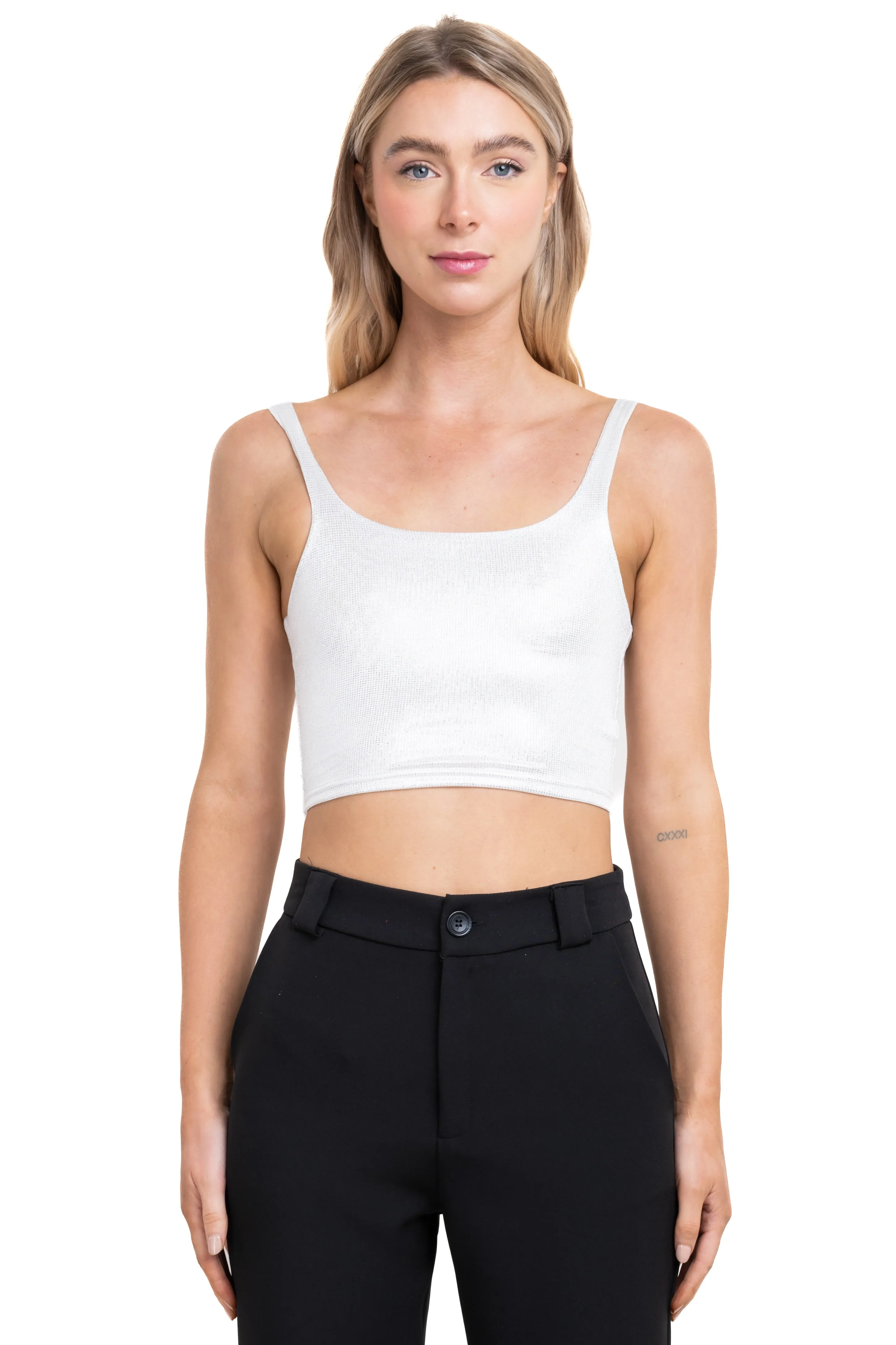 Crop top metalizado tirantes sold by Shasa product image thumbnail 2