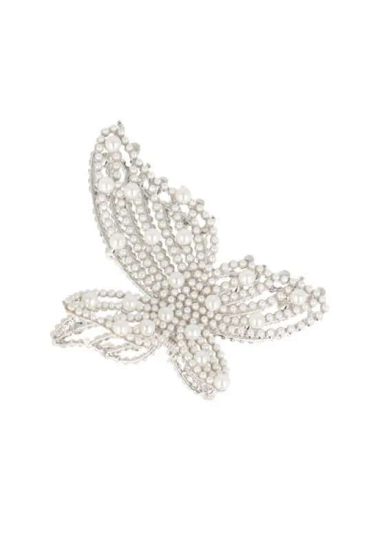 Pinza Metálica Mariposa Perlas sold by Shasa
