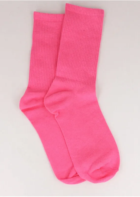 Calcetinesacanalados Monocolor sold by Shasa