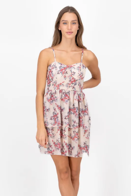 Vestido Mini Flores Detalle Copas sold by Shasa