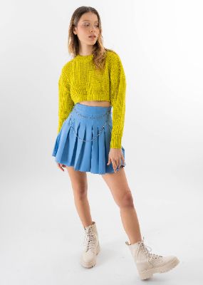 Falda Plisada Cadenas sold by Shasa