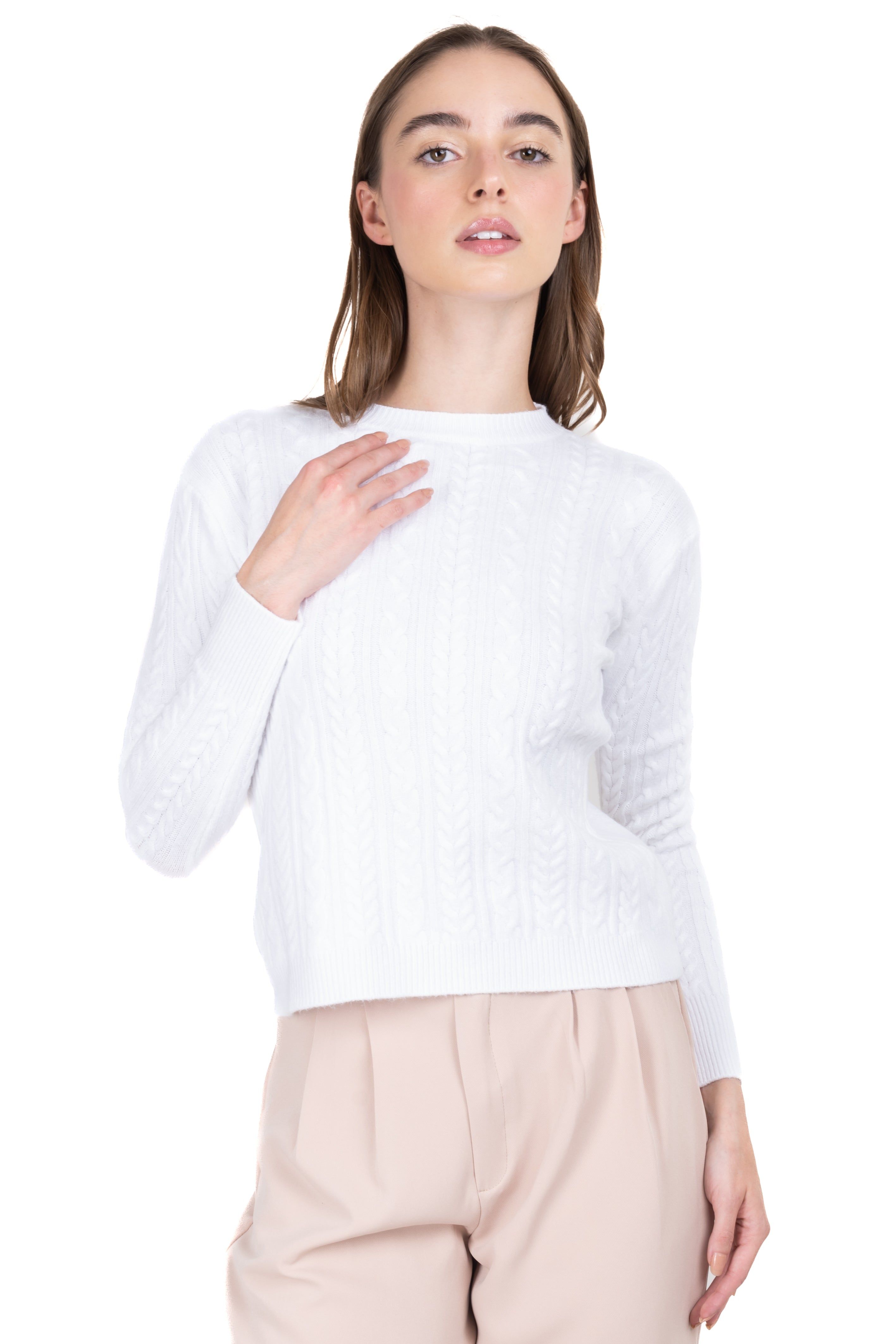 Suéter cuello alto tejido trenzas sold by Shasa product image thumbnail 5