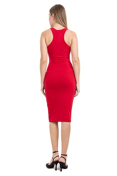 Vestido midi bodycon acanalado tirantes sold by Shasa product image thumbnail 4
