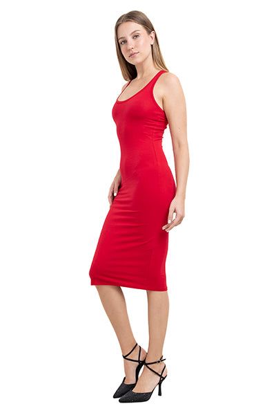 Vestido midi bodycon acanalado tirantes sold by Shasa product image thumbnail 3