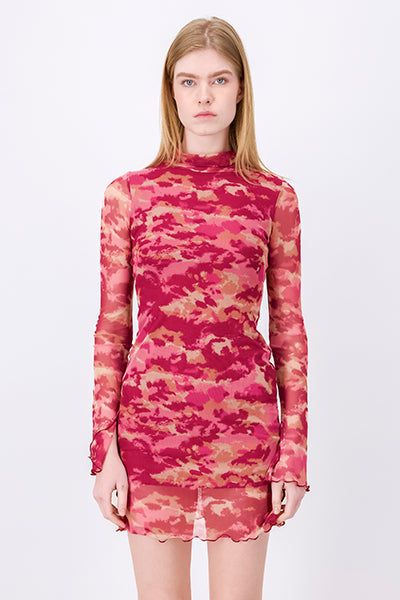 Vestido mesh manga larga degradado sold by Shasa product image thumbnail 2