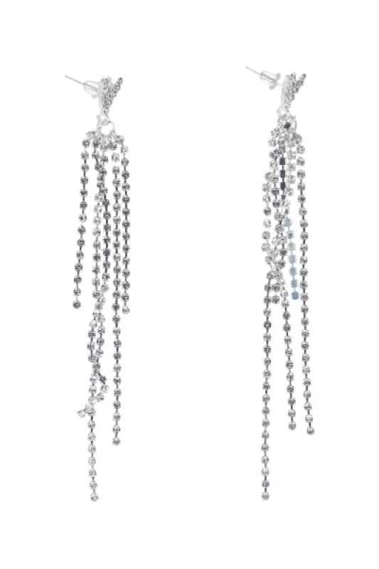 Aretes Corazon Brillos Largos sold by Shasa