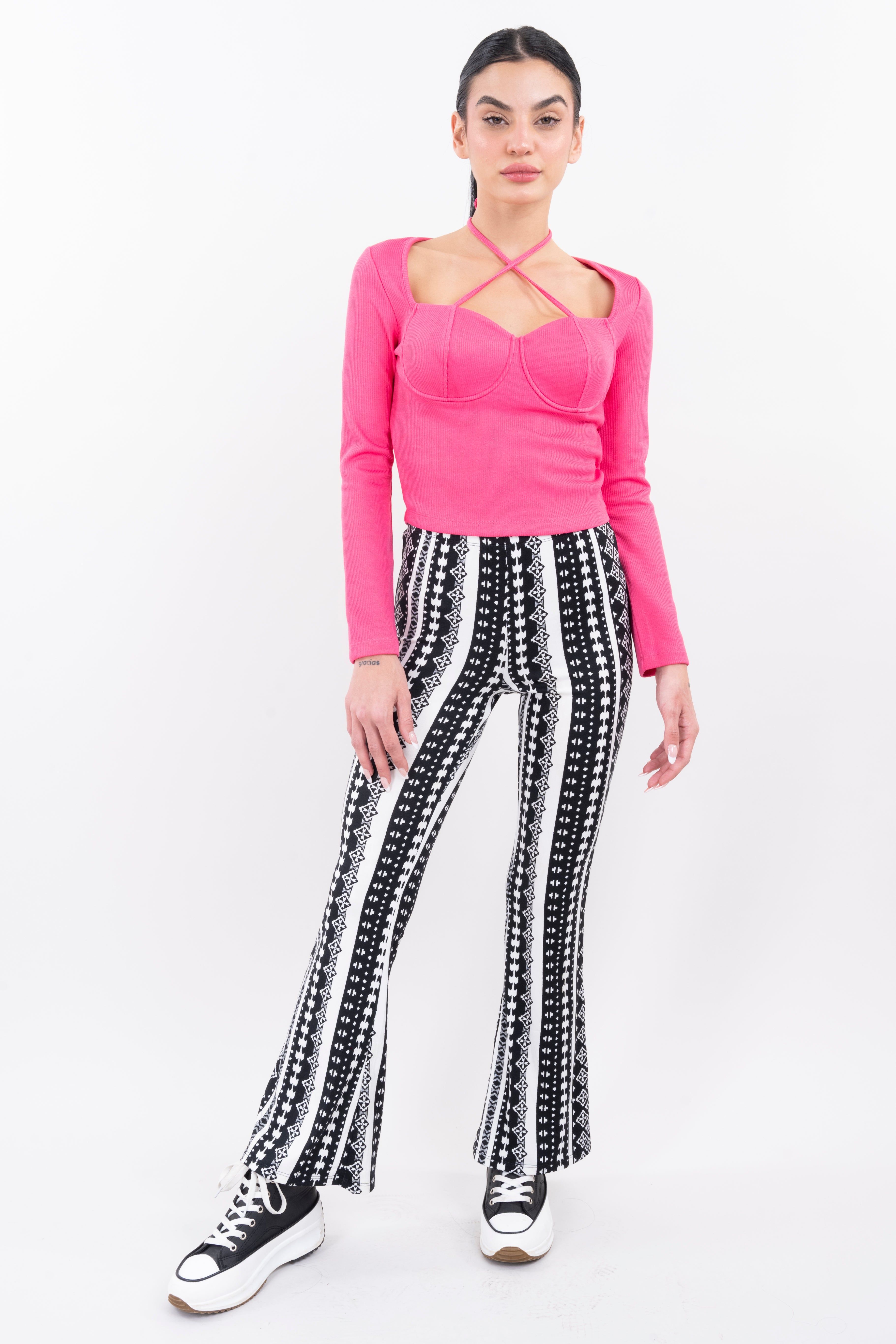 Pantalón flared cintura alta tribal sold by Shasa product image thumbnail 2