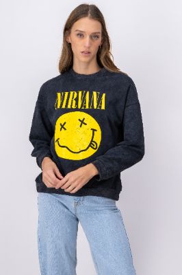 Sudadera acid wash nirvana sold by Shasa