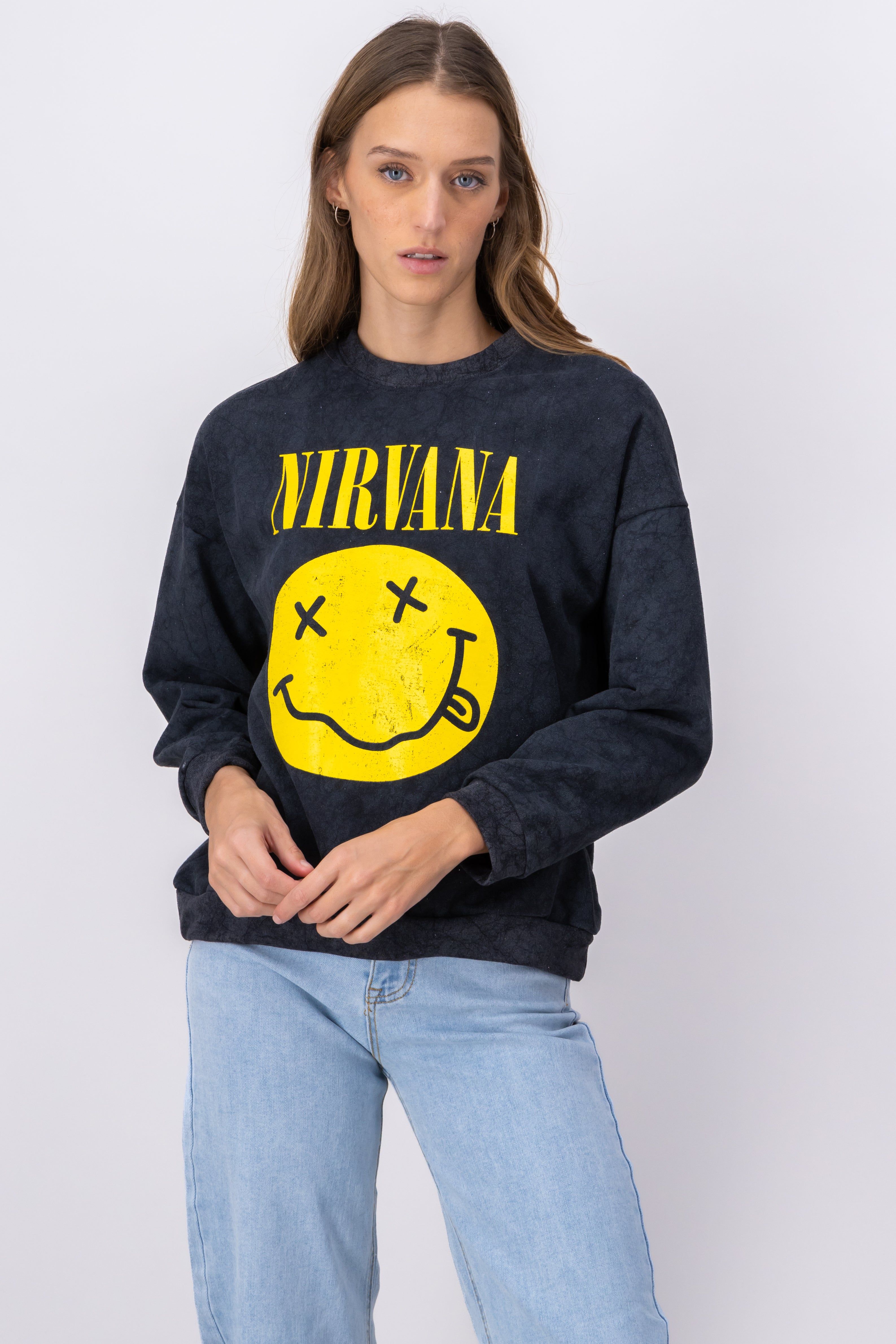 Sudadera acid wash nirvana sold by Shasa