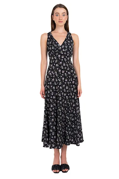 Vestido maxi flores escote cruzado sold by Shasa