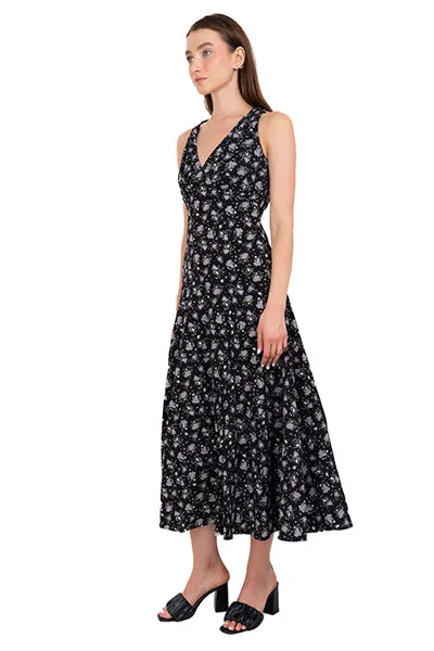 Vestido maxi flores escote cruzado sold by Shasa product image thumbnail 3