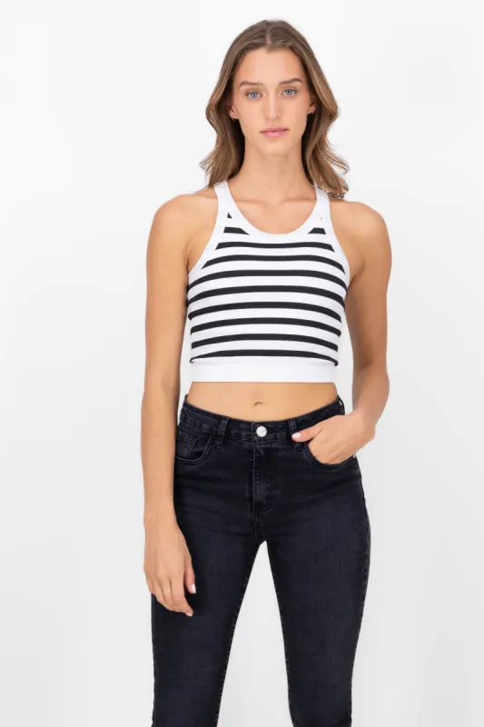 Top rayas sin mangas sold by Shasa