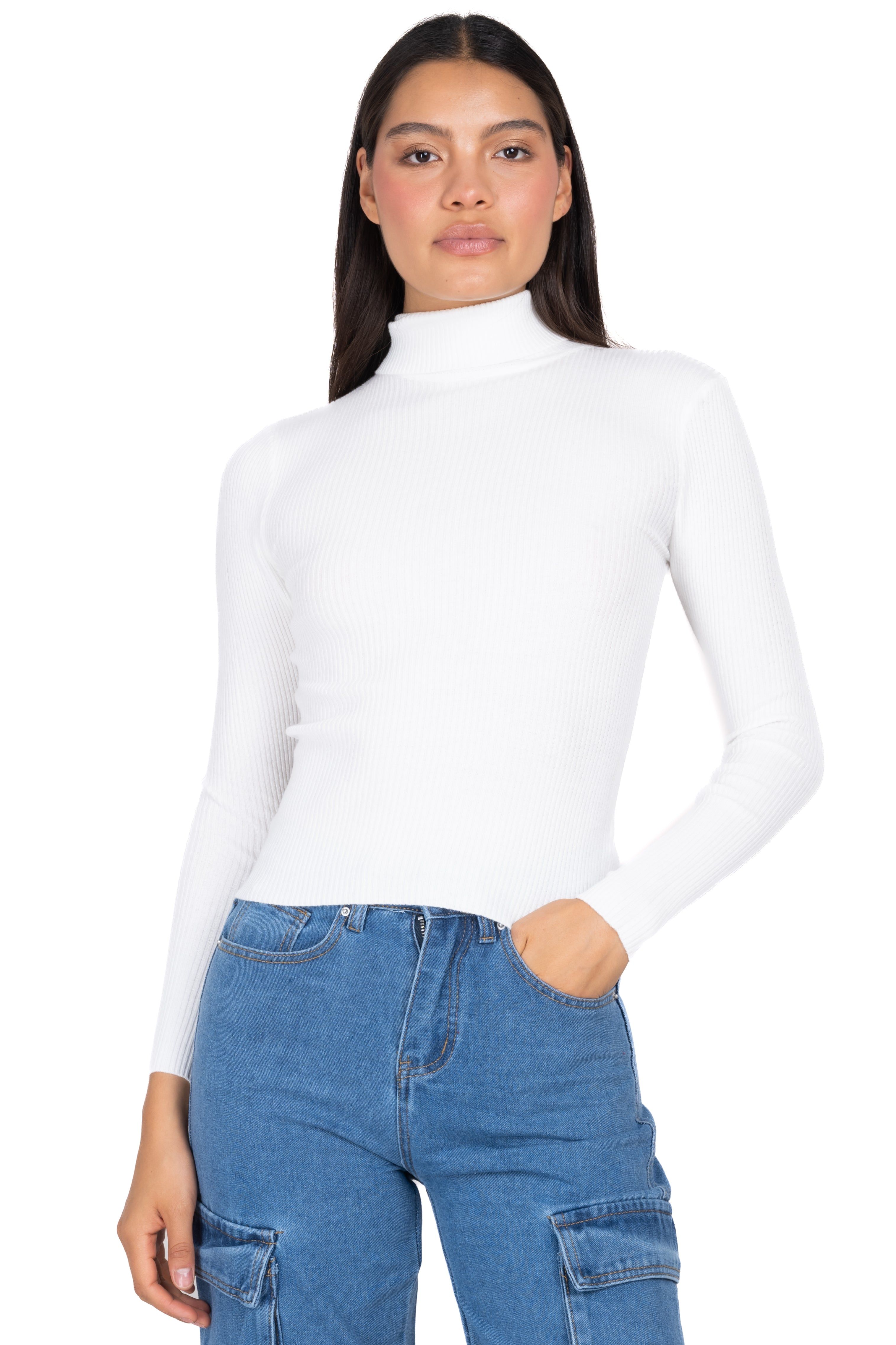 Blusa acanalada cuello alto sold by Shasa product image thumbnail 2