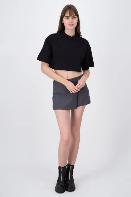 Falda Short Cruzada Detalle Cinturon Con Hebilla H sold by Shasa