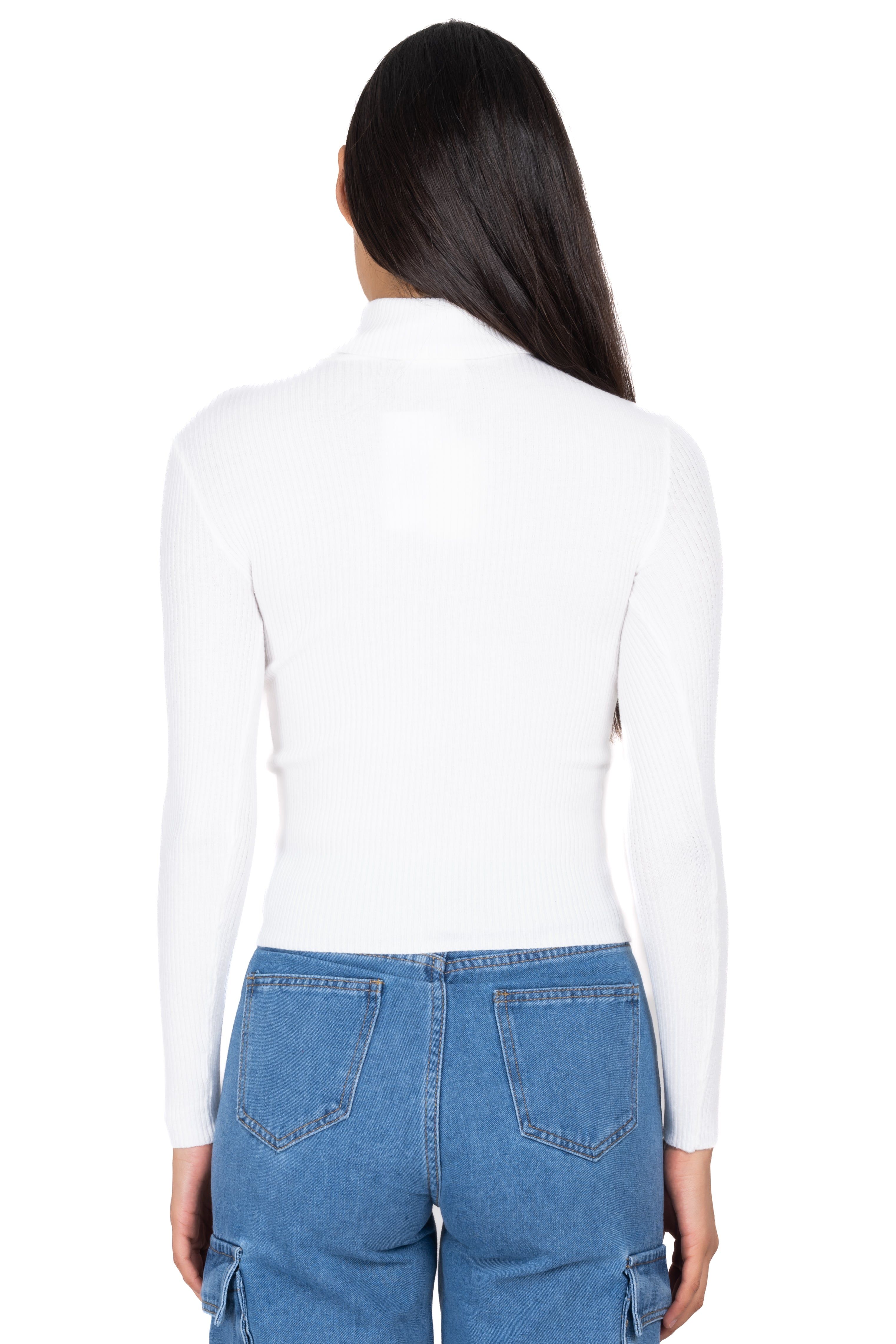 Blusa acanalada cuello alto sold by Shasa product image thumbnail 4