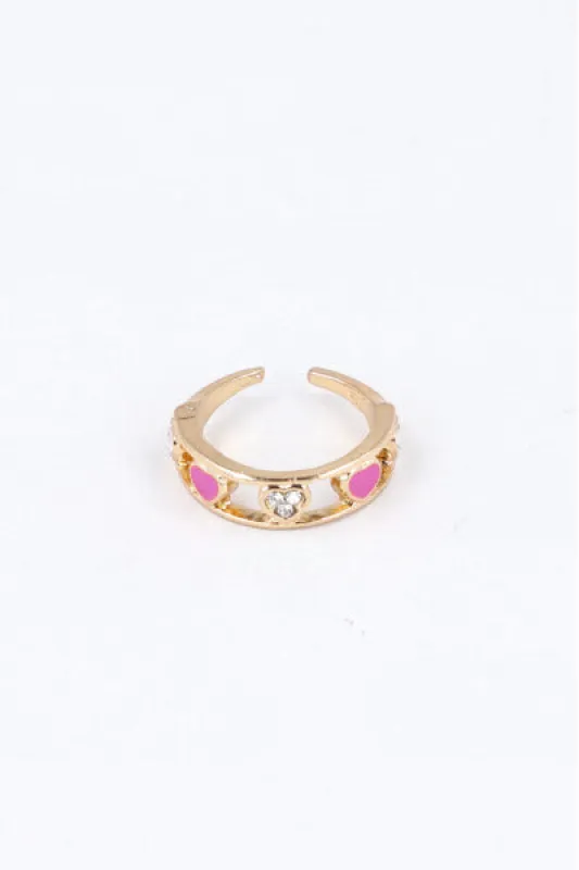 Anillo Corazones Brillos Color sold by Shasa