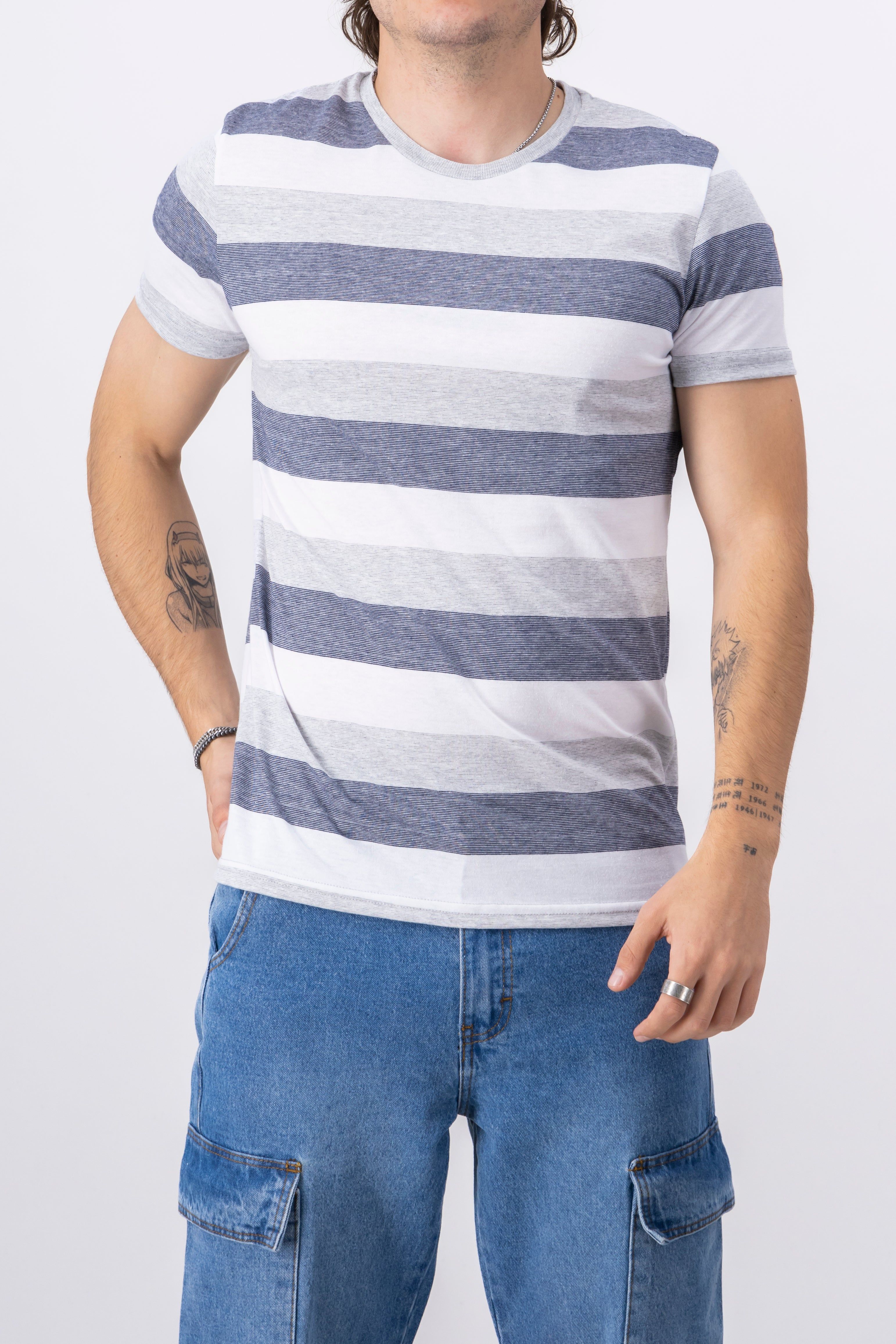 Playera Manga Corta Rayas sold by Shasa