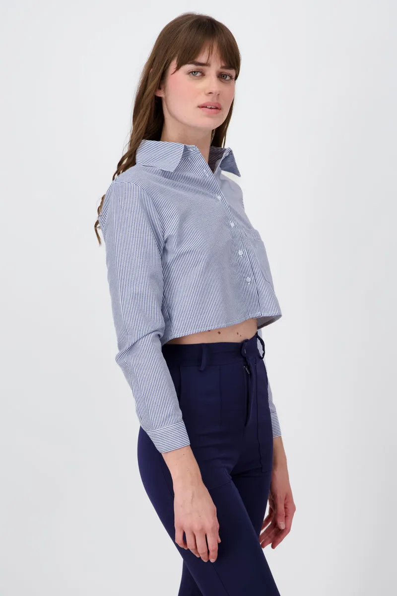 Camisa Crop Doble Bolsillo sold by Shasa product image thumbnail 3
