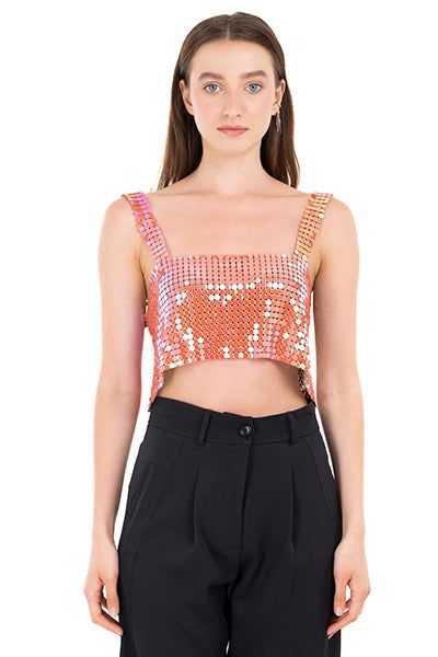 Top crop espalda descubierta brillos sold by Shasa product image thumbnail 2