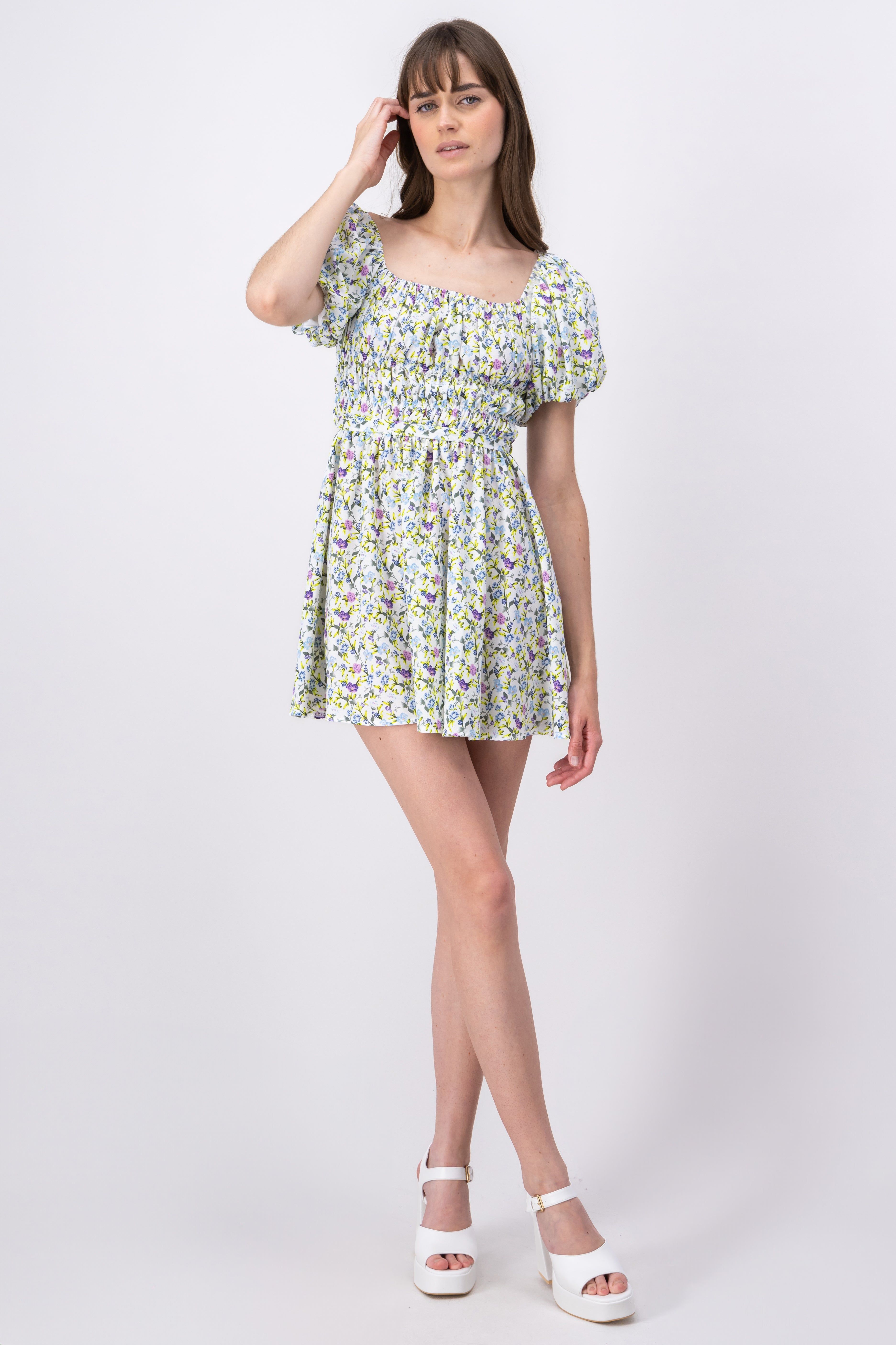 Vestido mini manga abullonada sold by Shasa