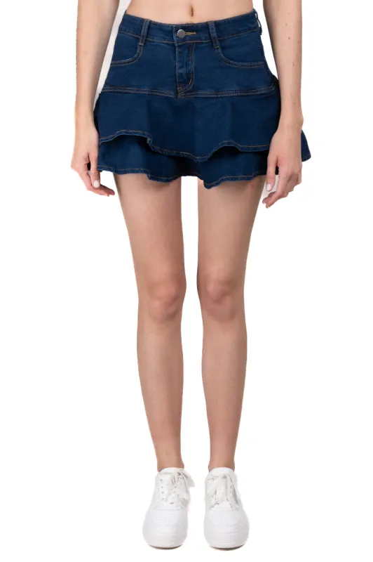 Falda Mini Denim Olanes sold by Shasa