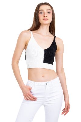 Top tejido bicolor sold by Shasa