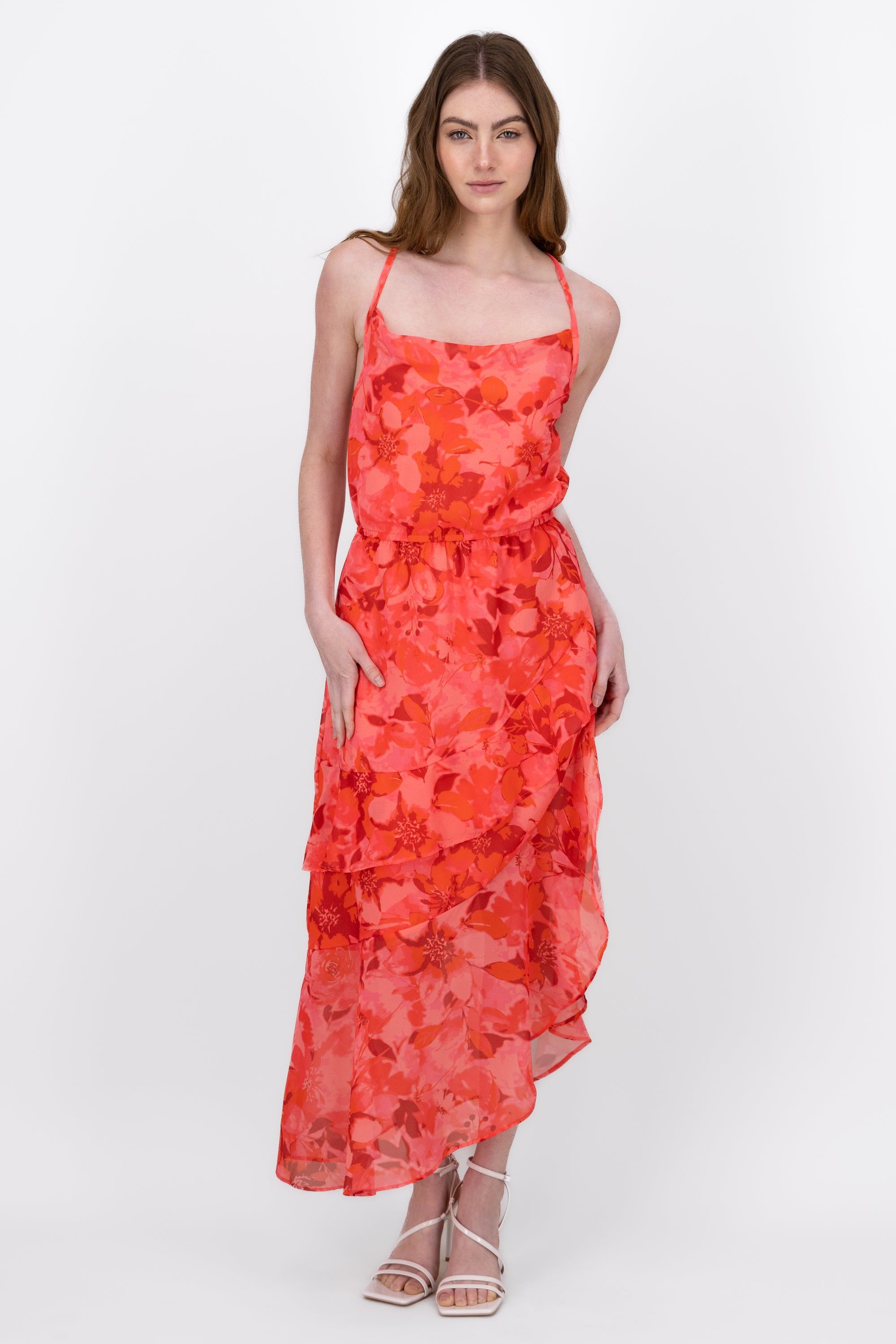 Vestido Maxi Con Estampado De Flores Y Olanes sold by Shasa product image thumbnail 2