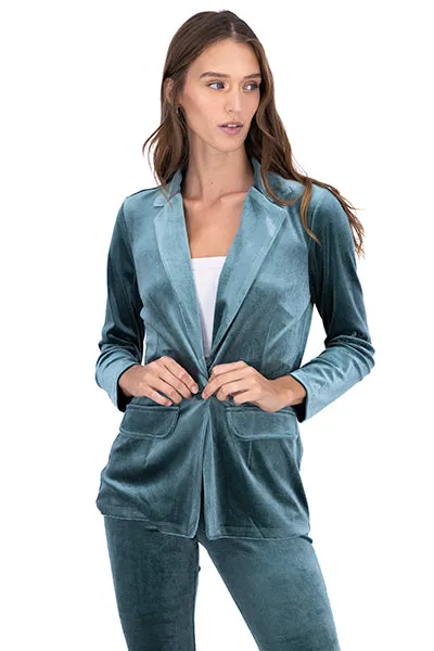 Blazer velvet bolsillos solapa sold by Shasa