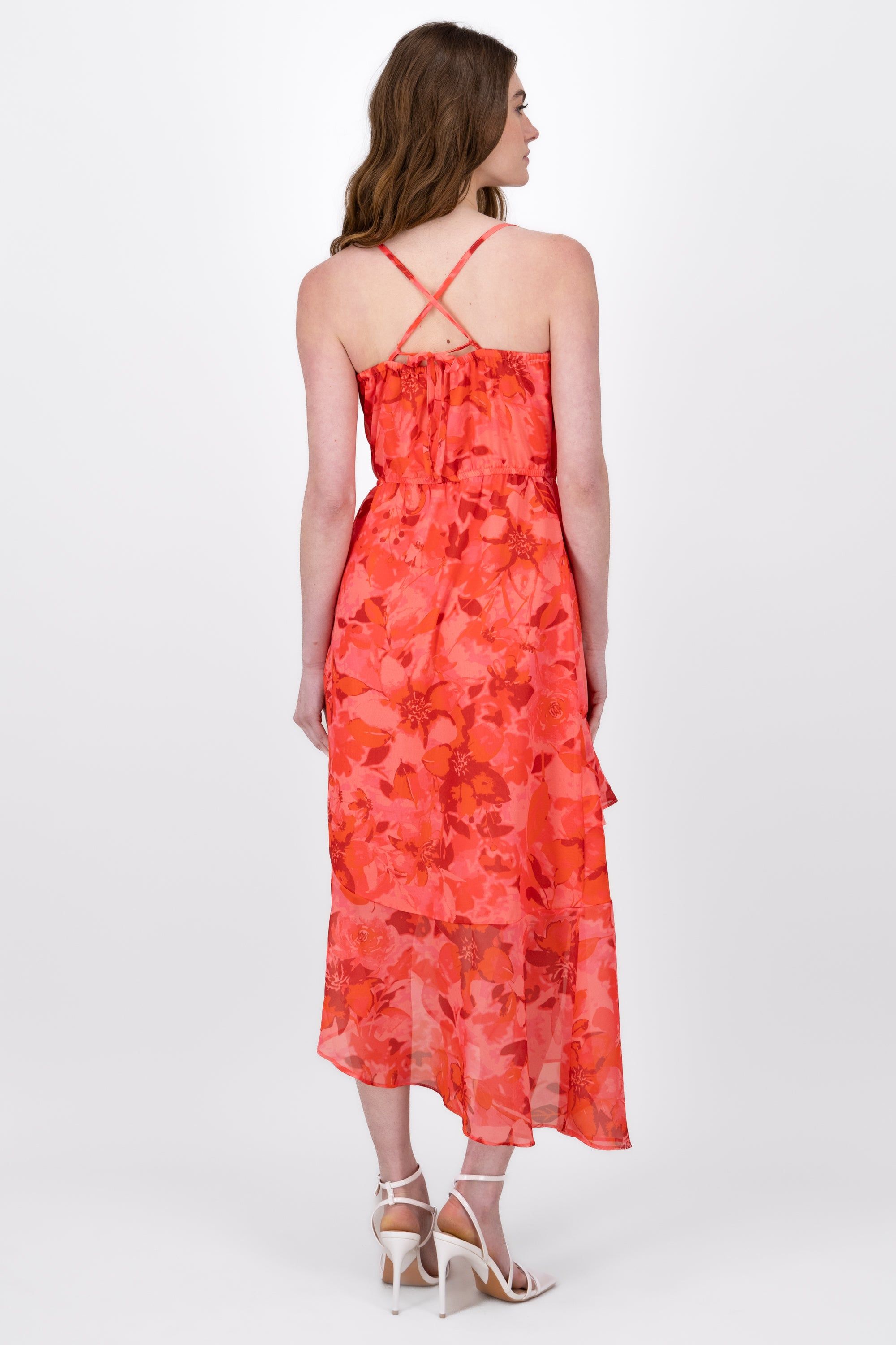Vestido Maxi Con Estampado De Flores Y Olanes sold by Shasa product image thumbnail 4