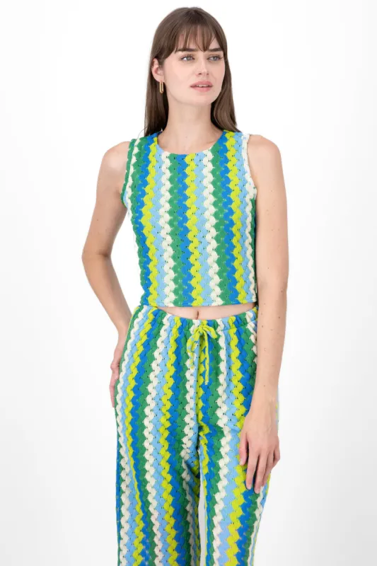 Top tejido lineas crochet Hypsters sold by Shasa