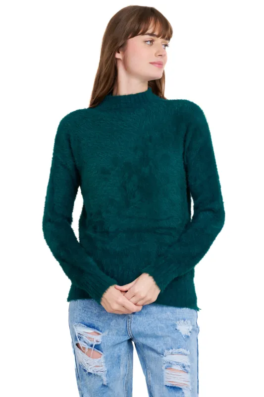 Sueter peluche cuello alto sold by Shasa