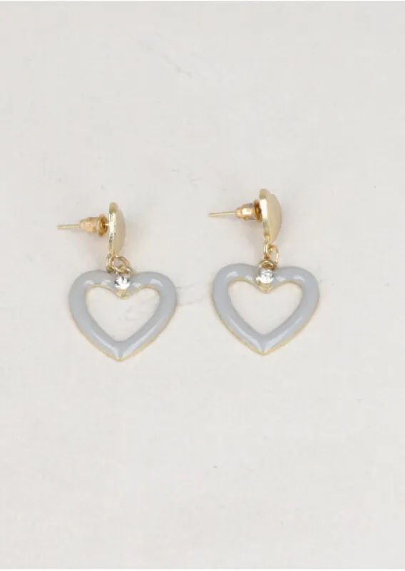 Aretes Doble Corazón Brillo sold by Shasa