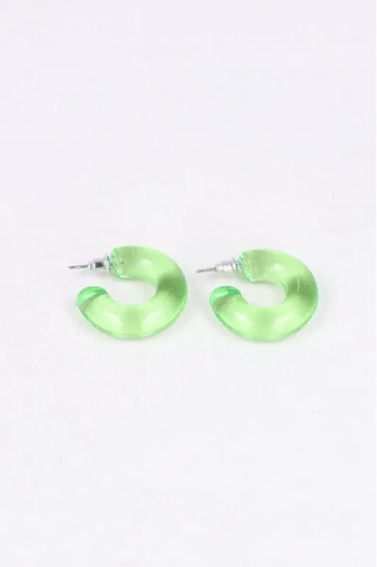 Arracadas Transparentes Color sold by Shasa