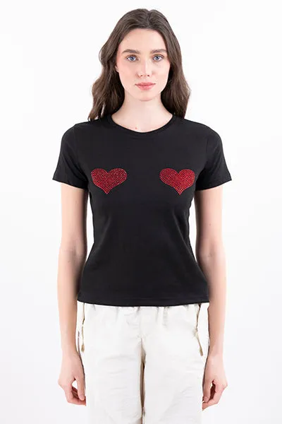 Playera corazones brillos sold by Shasa product image thumbnail 2
