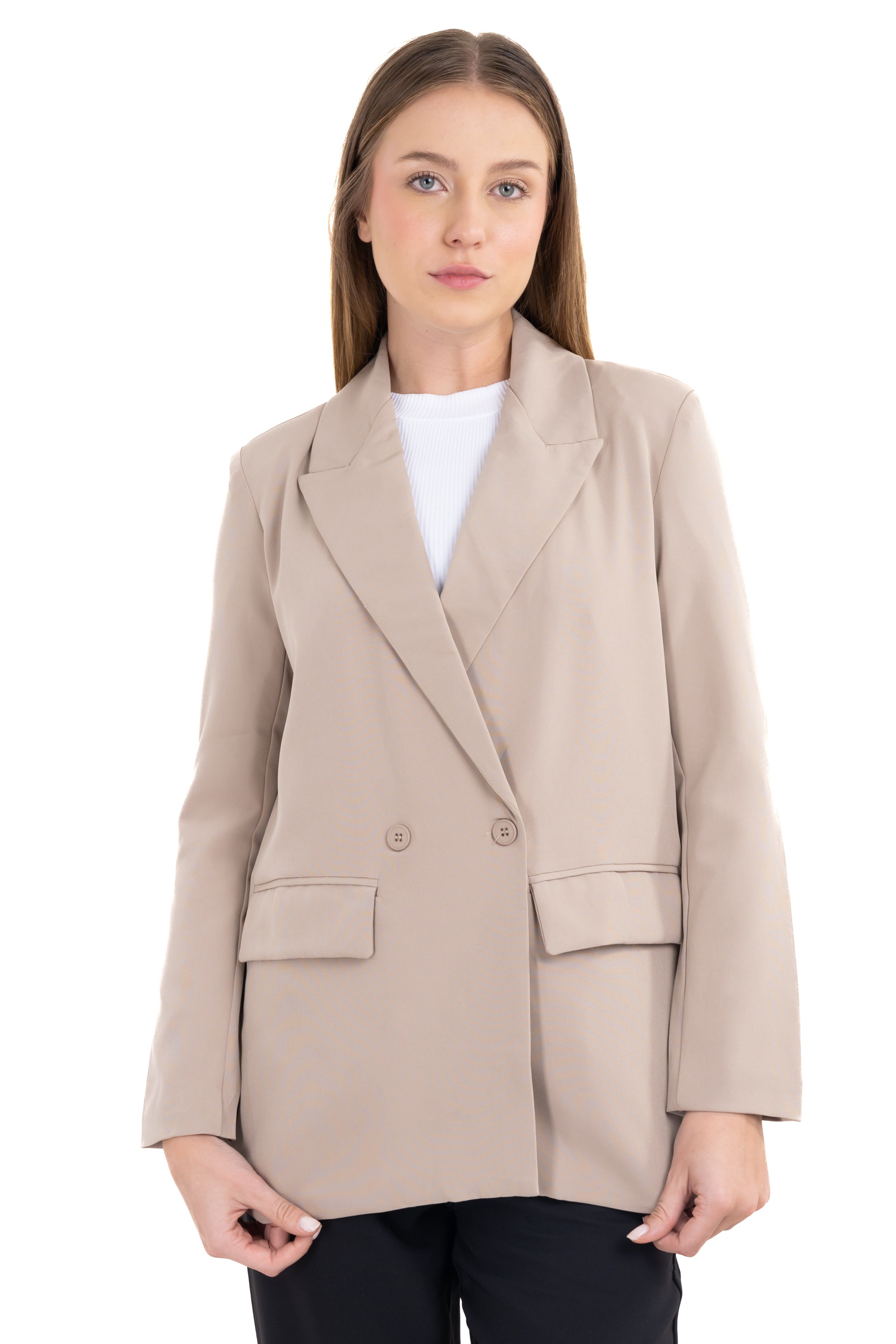 Saco largo cuello solapa liso sold by Shasa product image thumbnail 2