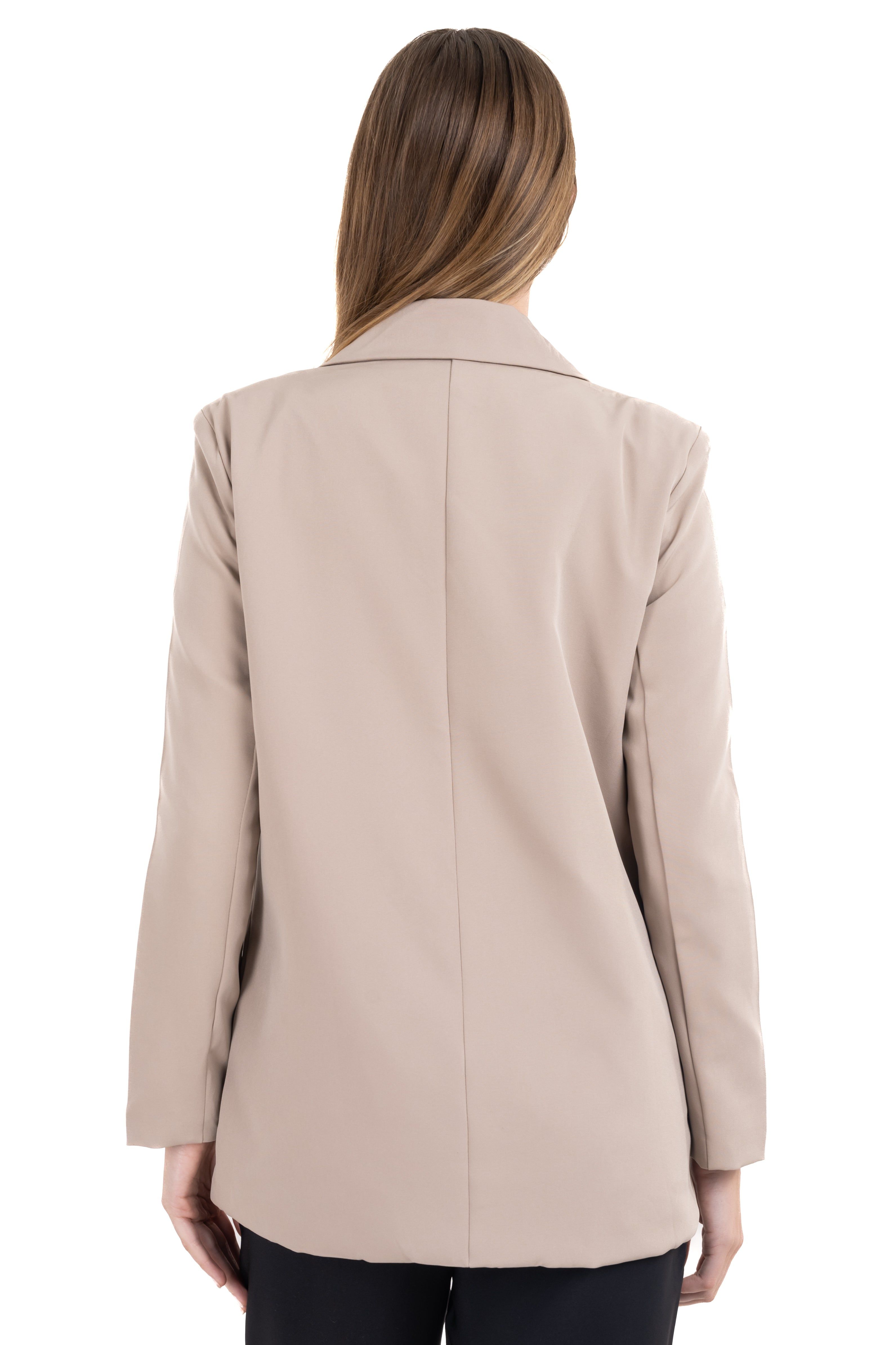 Saco largo cuello solapa liso sold by Shasa product image thumbnail 4